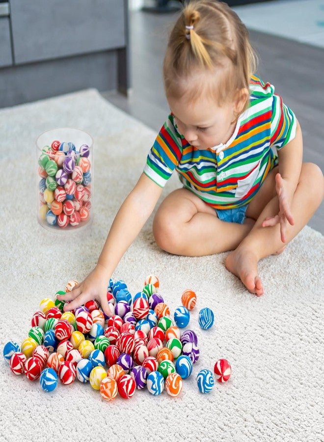 Noamus 100 Pack Colorful Small Bouncy Balls, 32mm Assorted Rubber Bounce Ball, Bulk Mixed Pattern High Bouncing Balls, Party Favors for Kids, Birthday Gift, School Prizes(1.25 in) - Image 4