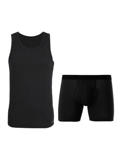 Generic Boxer Style Shirt + Underpants Set Size S - Black  - Image 1