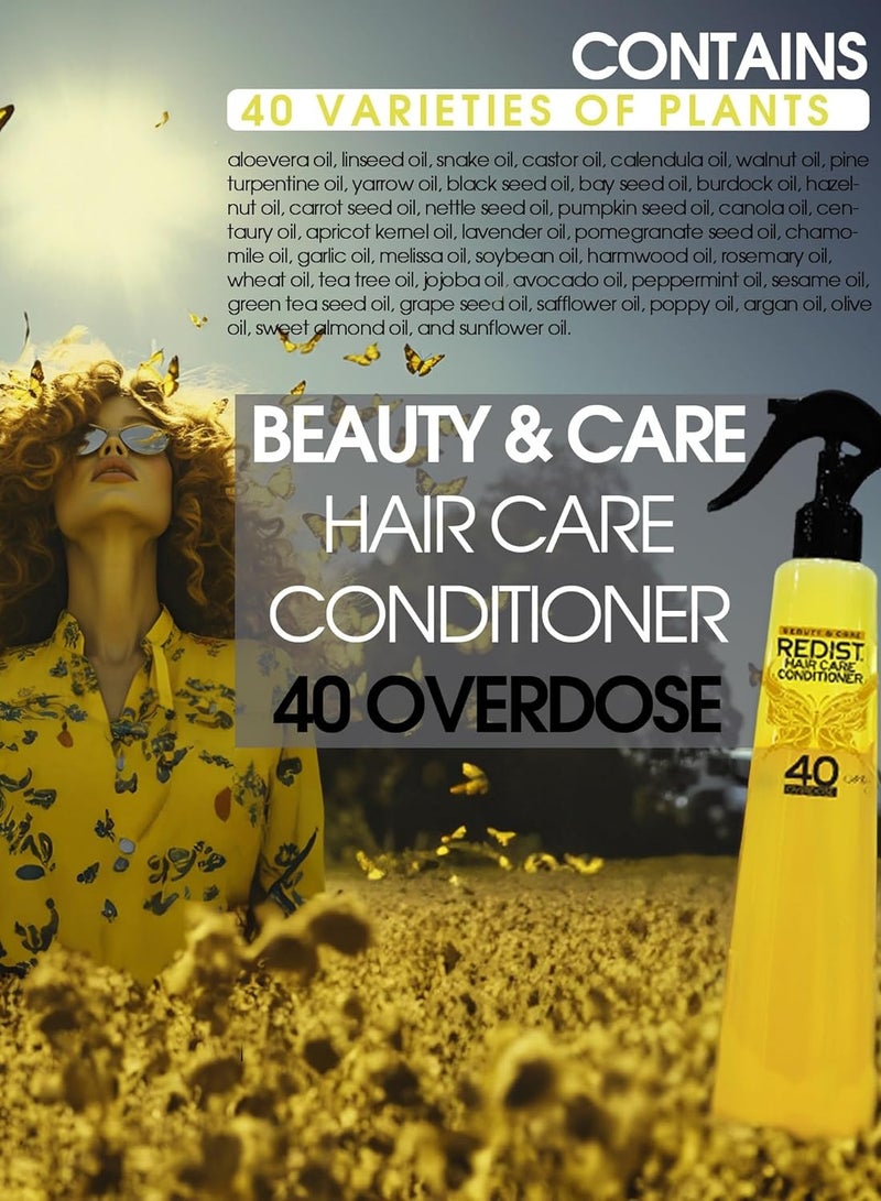 Redist 40 Overdose Hair Conditioner 400ml – Deep Moisture & Color Protection - Image 3