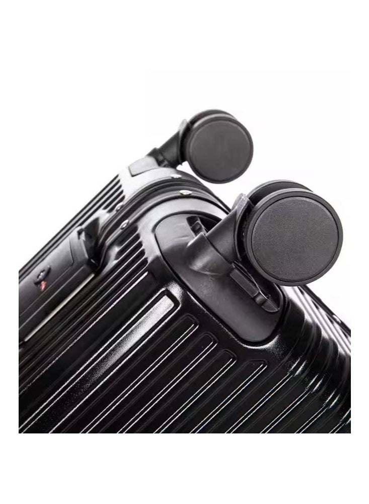 إن كي أكس حقيبة سفر أنيقة مصنوعة من الألومنيوم الصلب بعجلات بأربع عجلات دوارة مقاس 20 × 24 بوصة - Image 4