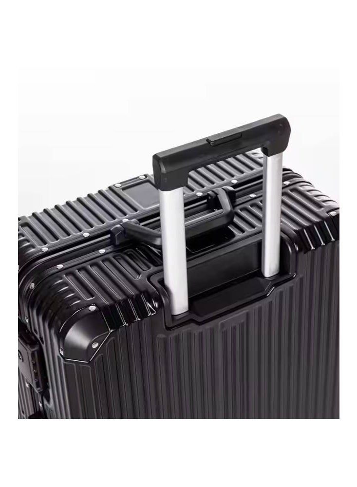 إن كي أكس حقيبة سفر أنيقة مصنوعة من الألومنيوم الصلب بعجلات بأربع عجلات دوارة مقاس 20 × 24 بوصة - Image 3