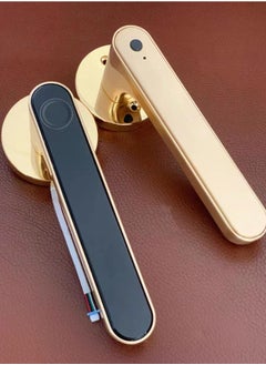 AGYMNX Smart Fingerprint Door Knob（24k Gold Plated）, With 5 Ways To Unlock(TUYA Bluetooth App/Fingerprint/Code/Key/IC Card), Electronic Digital Door Lock, Bedroom Biometric Door Lock  - Image 2