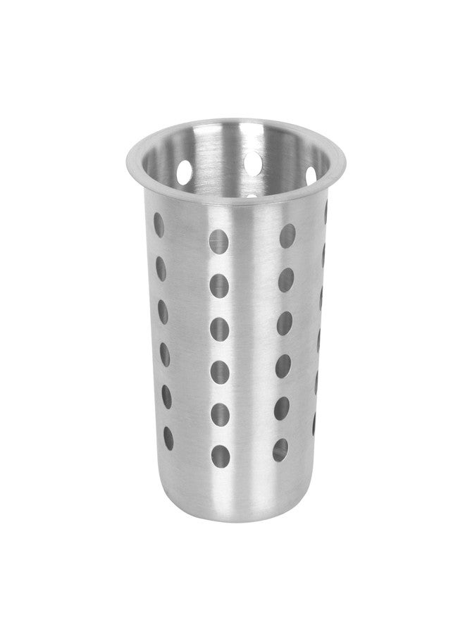 TrueCraftware- 4-3/8" x 5-3/8" Stainless Steel Flatware Cylinder with outer lip Set of 4- Silverware Utensil Holder Kitchen Tools Flatware Holder Utensil Drying Cylinder Countertop Silverware Caddy - Image 4