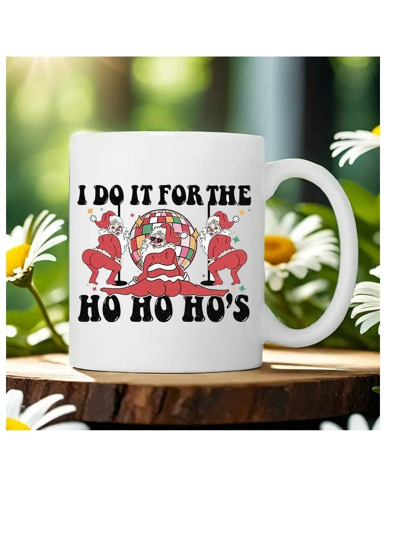 RYN فنجان قهوة سيراميك عيد الميلاد - معزول، قابل لإعادة الاستخدام، غسل يدوي فقط - متعدد الاستخدامات، مثالي لعشاق القهوة، للجنسين - تصميم عيد ميلاد سعيد - Image 4