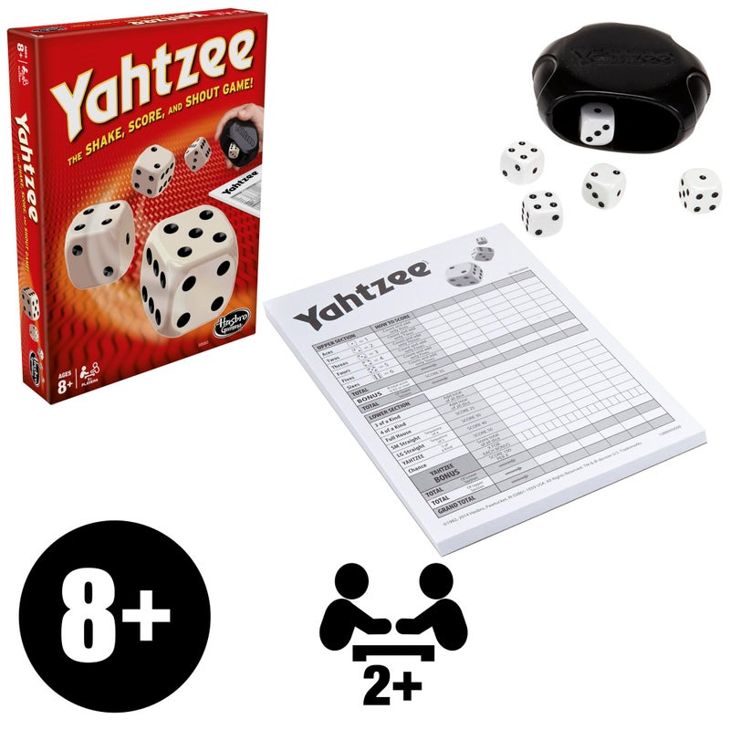 Yahtzee Hasbro Gaming Yahtzee Game, Fast-Playing Dice Games for Kids, Teens, and Adults, Strategy Games, Family Games for Kids, 2 or More Players, Ages 8 and Up - Image 3