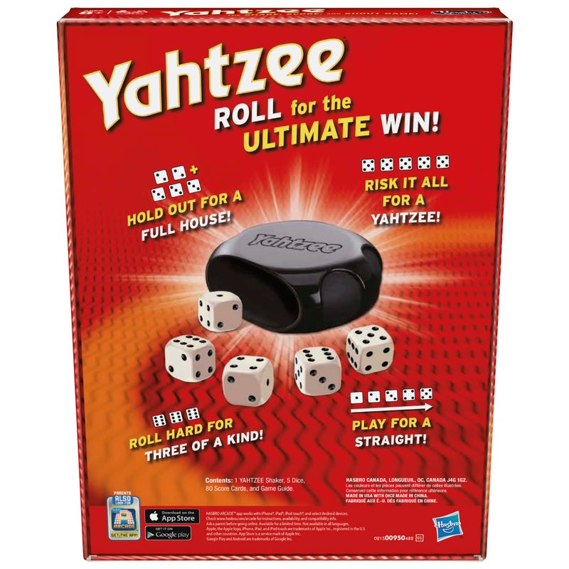 Yahtzee Hasbro Gaming Yahtzee Game, Fast-Playing Dice Games for Kids, Teens, and Adults, Strategy Games, Family Games for Kids, 2 or More Players, Ages 8 and Up - Image 2