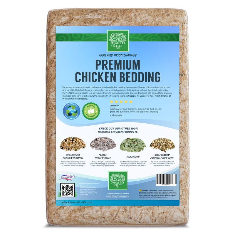 Small Pet Select Pine Shavings Chicken Bedding, Chicken Coop Bedding, Wood Shavings, Great for Hen Nesting Boxes and Chick Brooders, 141L - Image 5