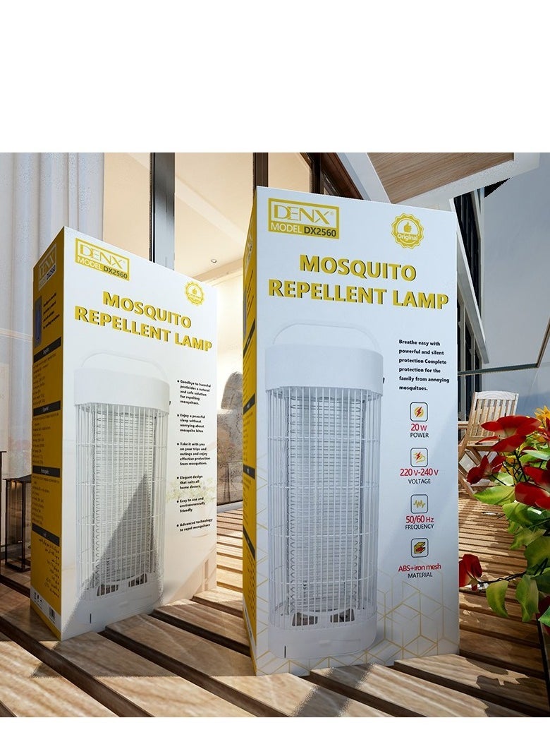 Denx Mosquito And Insect Killer Lamp Inside And Outside The Home, 20 Watts, Using Electric Shock And Led Lighting, 50/60 Hz - 220V - 240V - Image 2