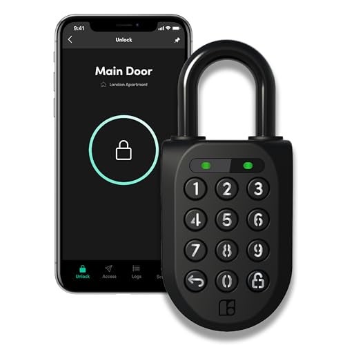 igloohome New Smart Padlock 2 (SP2), The Toughest Smart Padlock – Generate Access from Anywhere with The Mobile app (iOS/Android) – No WiFi Needed, Waterproof & Rechargeable - Image 1