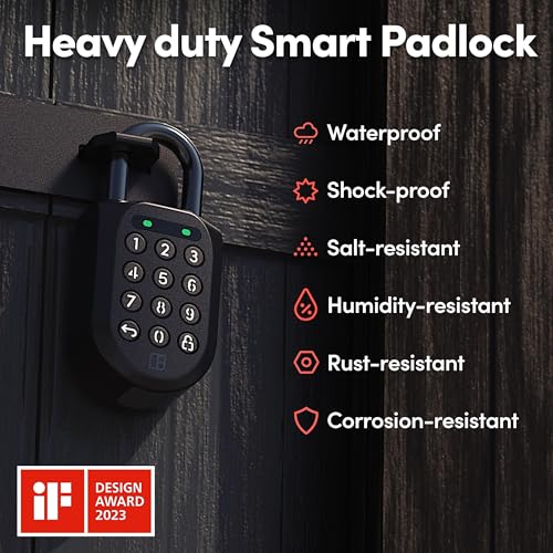 igloohome New Smart Padlock 2 (SP2), The Toughest Smart Padlock – Generate Access from Anywhere with The Mobile app (iOS/Android) – No WiFi Needed, Waterproof & Rechargeable - Image 2