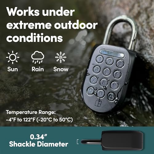 igloohome New Smart Padlock 2 (SP2), The Toughest Smart Padlock – Generate Access from Anywhere with The Mobile app (iOS/Android) – No WiFi Needed, Waterproof & Rechargeable - Image 3