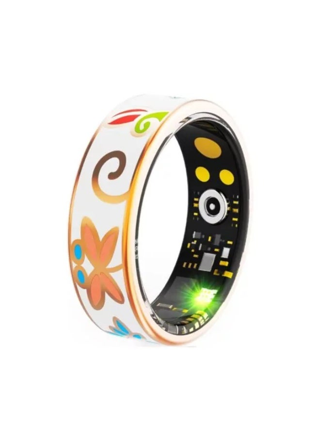 Genrics Smart Ring Fitness Tracker with Charging Case (Size #8) | Heart Rate, SpO₂, Sleep & Activity Monitor for iOS & Android - Image 1