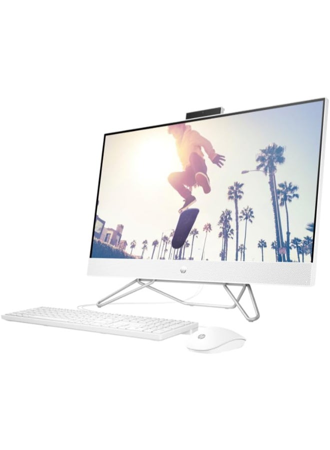 HP جهاز كمبيوتر شامل 27 مع شاشة 27 بوصة، معالج كور i7-1255u/ذاكرة وصول عشوائي 16 جيجابايت/قرص صلب SSD سعة 1 تيرابايت/رسومات إنتل إيريس XE/ويندوز 11 برو - Image 2