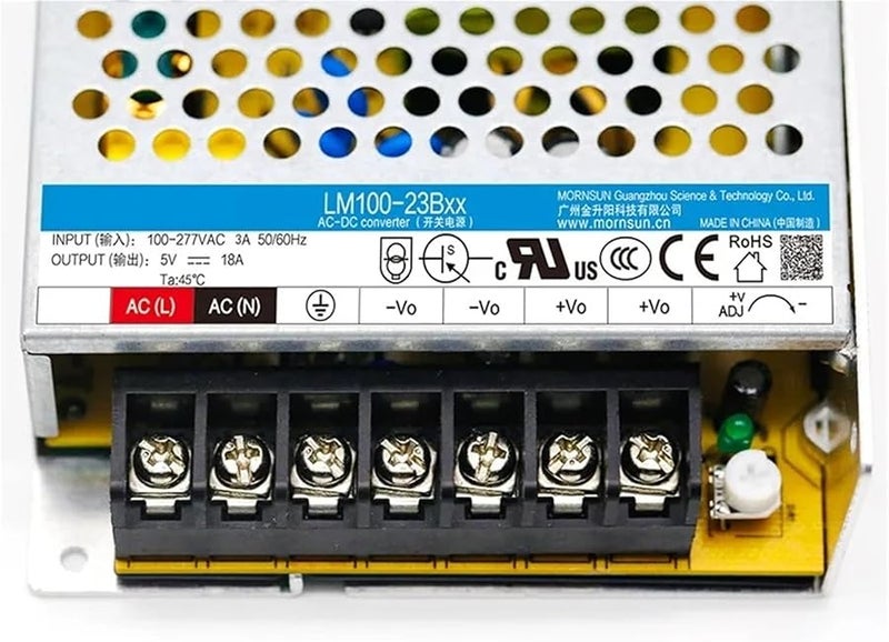 LM100 23B12R2 100W 12V مصدر طاقة صناعي SMPS 51 100W اللون - Image 5