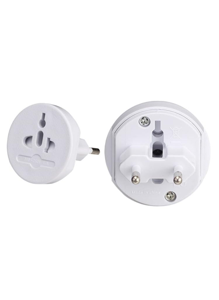 EDNITA EDNITA All in 1 EU AU UK US Travel Universal Adaptor Multi Power Plug Connection White  - Image 2