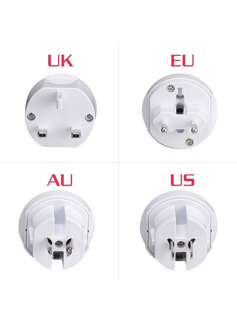 EDNITA EDNITA All in 1 EU AU UK US Travel Universal Adaptor Multi Power Plug Connection White  - Image 4