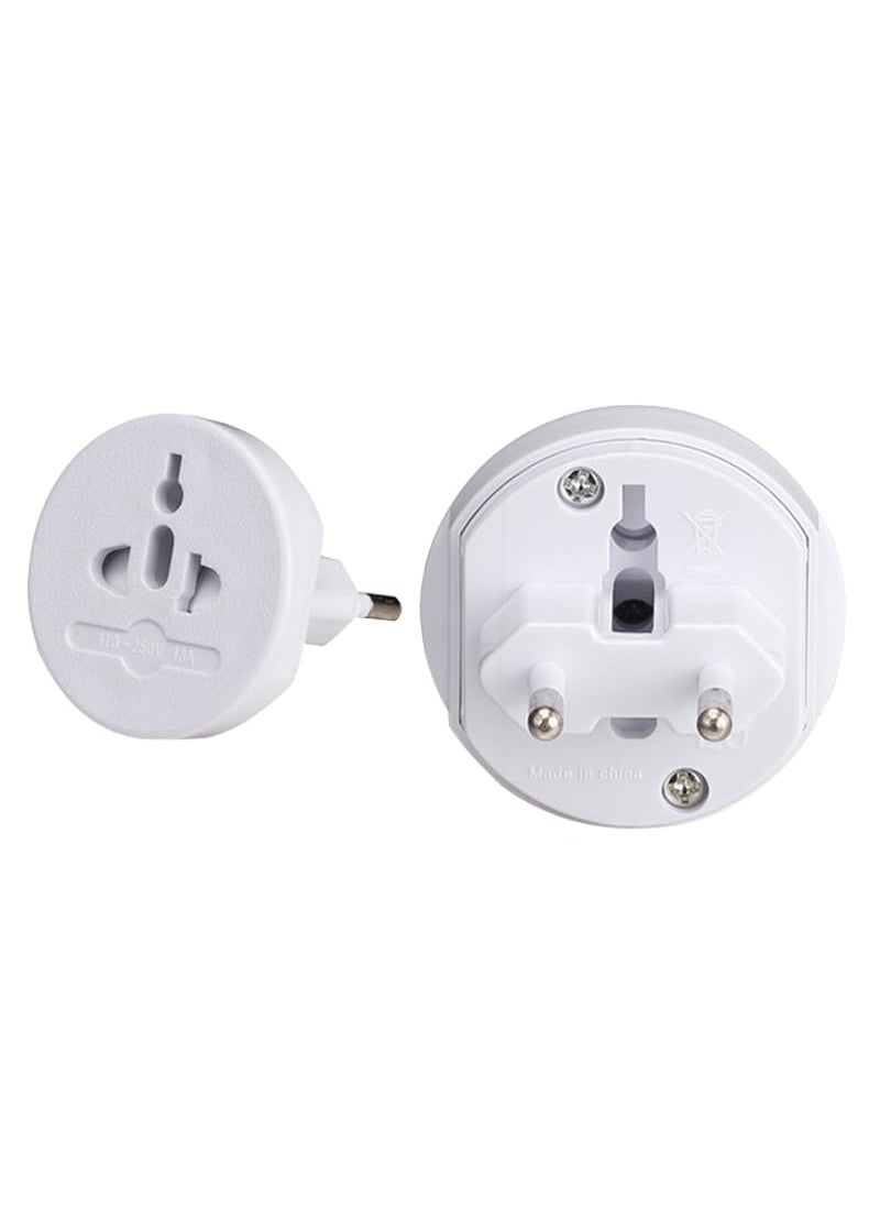 EDNITA EDNITA All in 1 EU AU UK US Travel Universal Adaptor Multi Power Plug Connection White  - Image 3