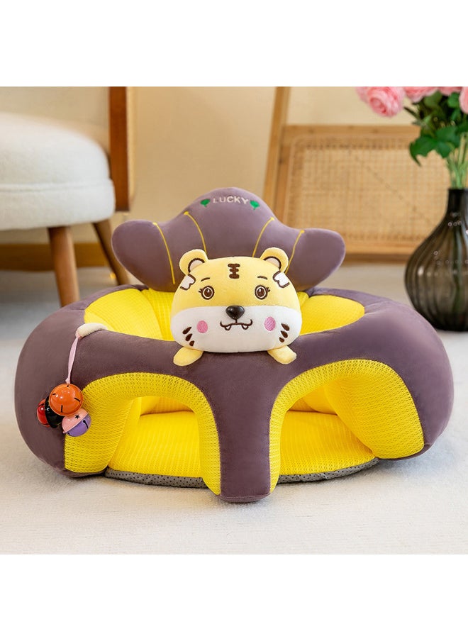 Generic - Direct Supply Summer Air Layer Fully Surrounded Anti-rollover Learning Seat Learning Artifact To Protect The Spine-Specifications:Leather Shell + Felt Board-Color:Lion [breathable Air Layer] - Image 1