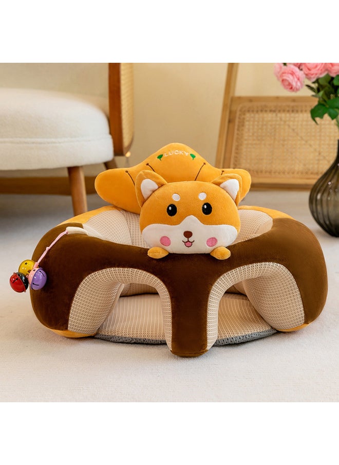 Generic - Direct Supply Summer Air Layer Fully Surrounded Anti-rollover Learning Seat Learning Artifact To Protect The Spine-Specifications:Leather Shell + Felt Board-Color:Lion [breathable Air Layer] - Image 1