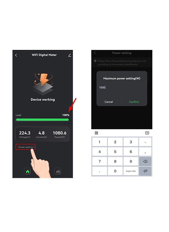 Tuya WiFi 80A Clamp Energy Meter Mobilephone APP Control Current Trans