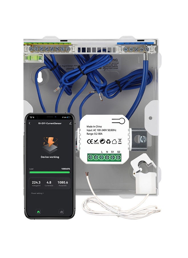 Lepmerk Tuya WiFi 80A Clamp Energy Meter Mobilephone APP Control Current Trans  - Image 4