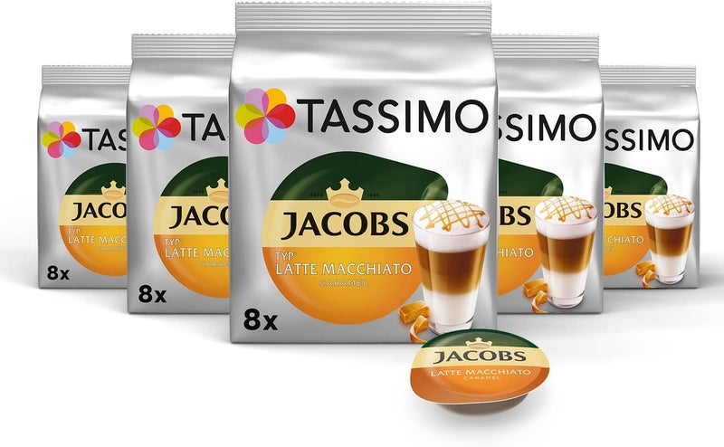Tassimo Jacobs Latte Macchiato Caramel Capsules - 8 Count - Image 1