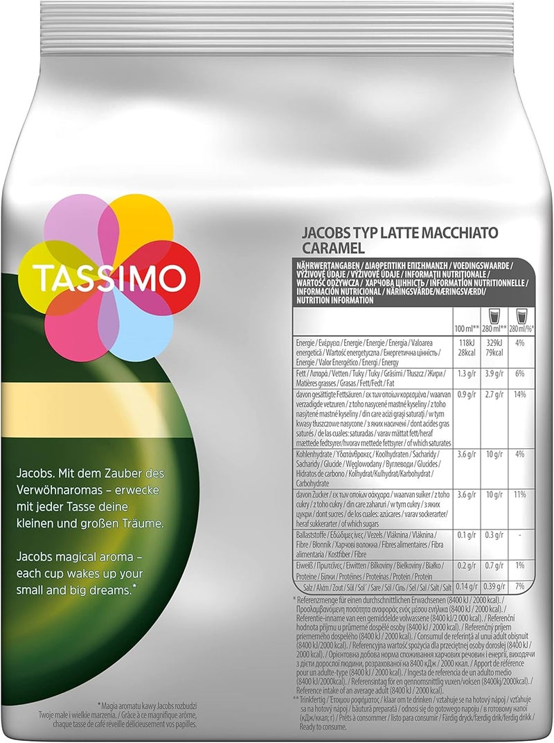 Tassimo Jacobs Latte Macchiato Caramel Capsules - 8 Count - Image 2