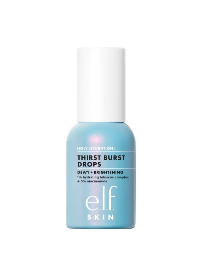 elf e.l.f. SKIN Holy Hydration! Thirst Burst Drops, Serum For A Radiant Complexion Instantly & Over Time, Made With Hyaluronic Acid, Vegan & Cruelty-Free