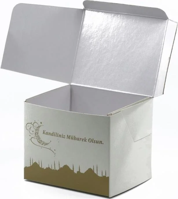 Ambalaj Pazarı Packaging Market Lamp Bagel Box 5 Pieces 8X8X8 cm 100 Pieces