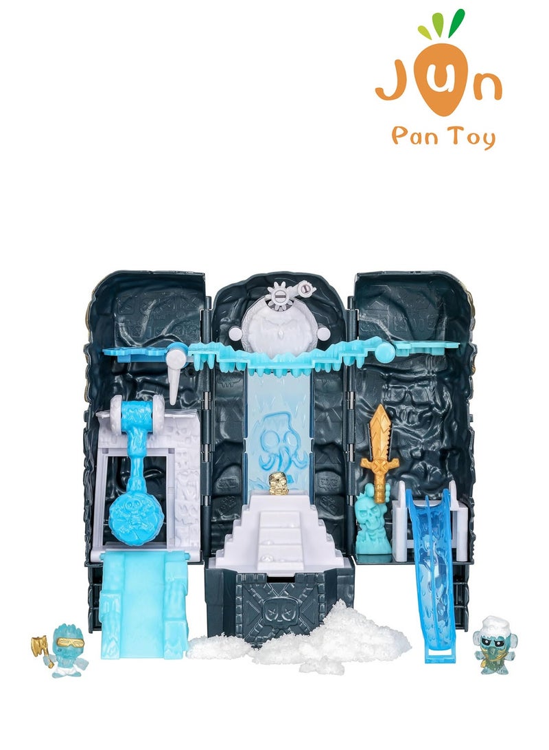 تريجير X أصلي Moose Toys Treasure X الأراضي المفقودة، جزيرة الجمجمة، برج الصقيع طقم ألعاب مغامرة 15 مستويات كنز ذهبي للعبة مجسمات عالم الجليد هدايا أولاد - Image 4
