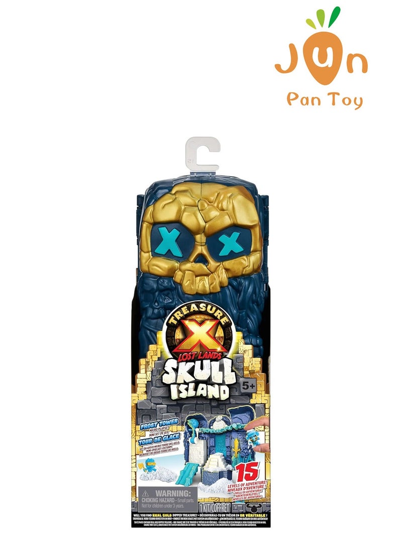 تريجير X أصلي Moose Toys Treasure X الأراضي المفقودة، جزيرة الجمجمة، برج الصقيع طقم ألعاب مغامرة 15 مستويات كنز ذهبي للعبة مجسمات عالم الجليد هدايا أولاد - Image 3
