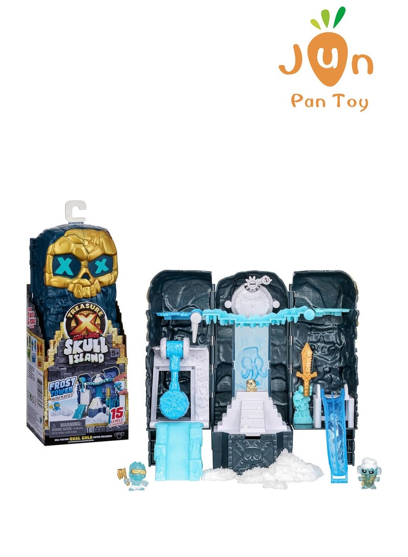 تريجير X أصلي Moose Toys Treasure X الأراضي المفقودة، جزيرة الجمجمة، برج الصقيع طقم ألعاب مغامرة 15 مستويات كنز ذهبي للعبة مجسمات عالم الجليد هدايا أولاد - Image 1