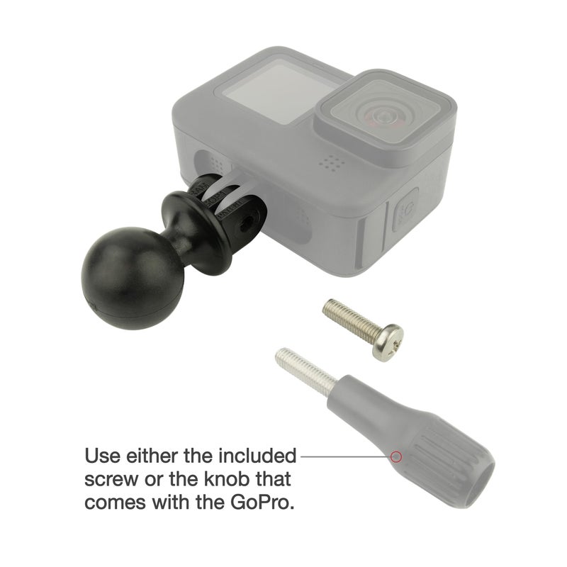 RAM Mounts RAP-B-202U-GOP1 Action Camera Universal Ball Adapter with B Size 1" Ball - Image 3