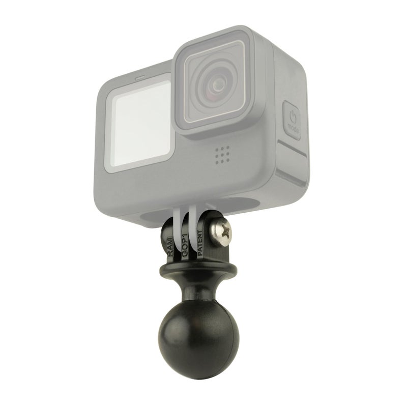 RAM Mounts RAP-B-202U-GOP1 Action Camera Universal Ball Adapter with B Size 1" Ball - Image 1