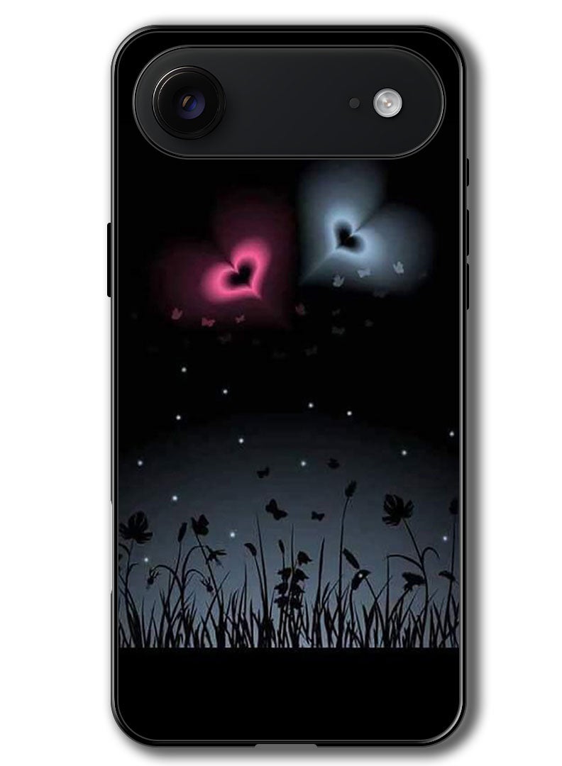 Theodor Case Compatible with Apple iPhone 17 Air 6.5 Inch Protection Shockproof Bumper Cover Two Hearts (2) - Image 1