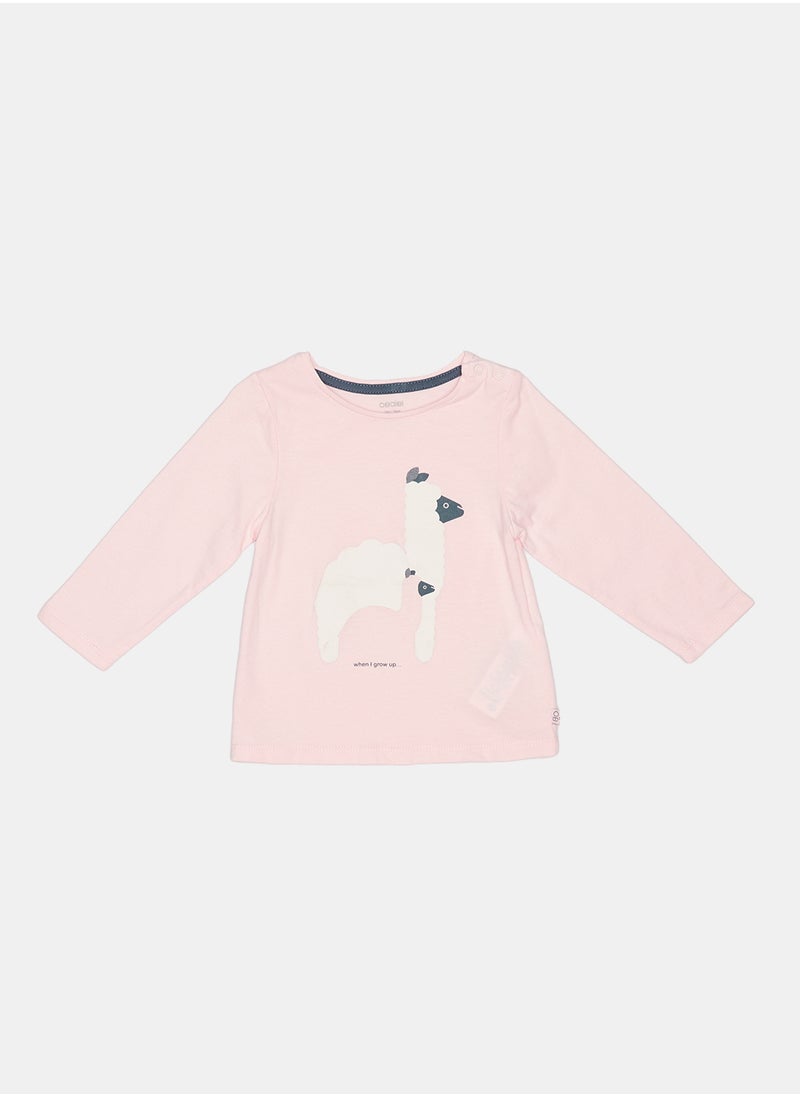 OBAIBI OBaiBi By Okaidi Baby Girls Tshirt  - Image 1