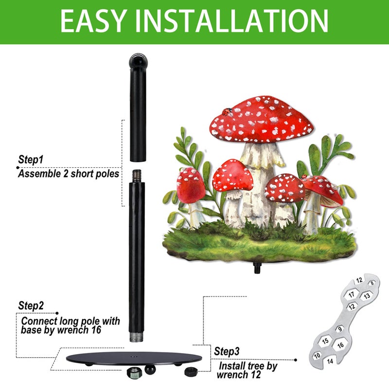 Taesun Mushroom Paper Towel Holder, Mushroom Decor for Countertop Cute Farmhouse Home Table, Housewarming Birthday Gifts for Farm - Image 5