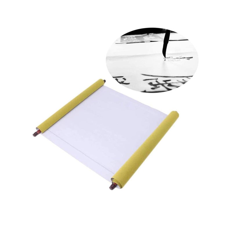 Barakah Chinese Water Paper Calligraphy Set, Reusable Eco-Friendly No Ink Needed Water Writing Cloth Paper with Chinese Brush and Water Dish, Gift Set for Calligraphy Beginners - Image 2
