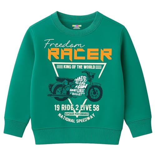 Kuchipoo Boys Regular Fit Winterwear Sweatshirt (KUC-SWT-374, 13-14 Years, Multi-Colored) - Image 1