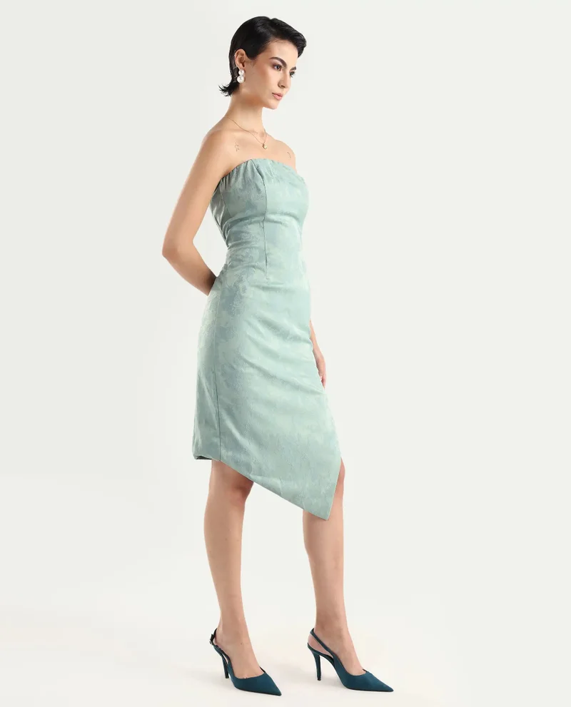 Rareism Women's Bodycon Knee-Length Dress