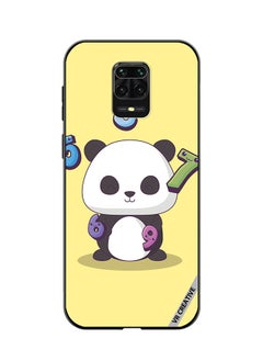 Protective Case Cover For Xiaomi Mi Note 10 Lite 5G Panda With 56789 Numbers Design Multicolour