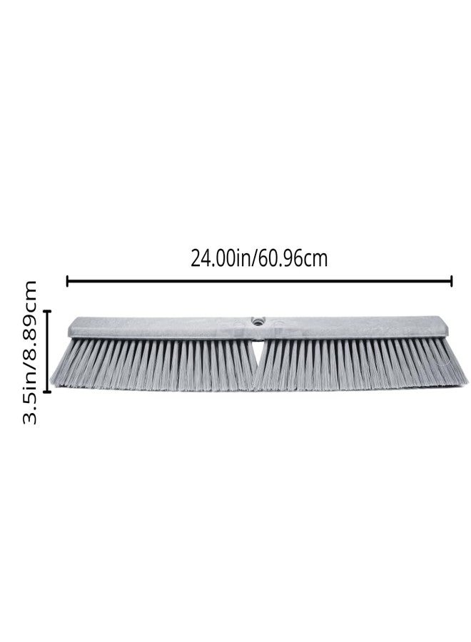 SPARTA 41891EC05 Omni Sweep Plastic Push Broom Head, Heavy Duty, Industrial Broom With Color Code System For Outdoor, Indoor, Garage, Concrete, Patio, Kitchen, Bathroom, 24 Inches, Red - Image 2