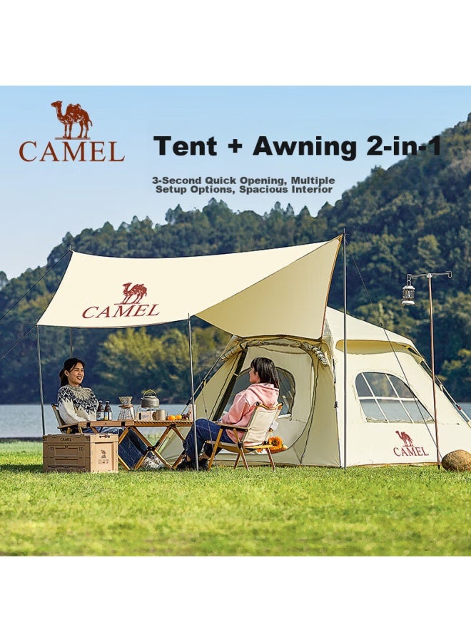 Camel Outdoor Camping Tent, Portable Folding, Rainproof, Thickened, Automatic Canopy Tent For Camping, 173ba6b111 - Image 2