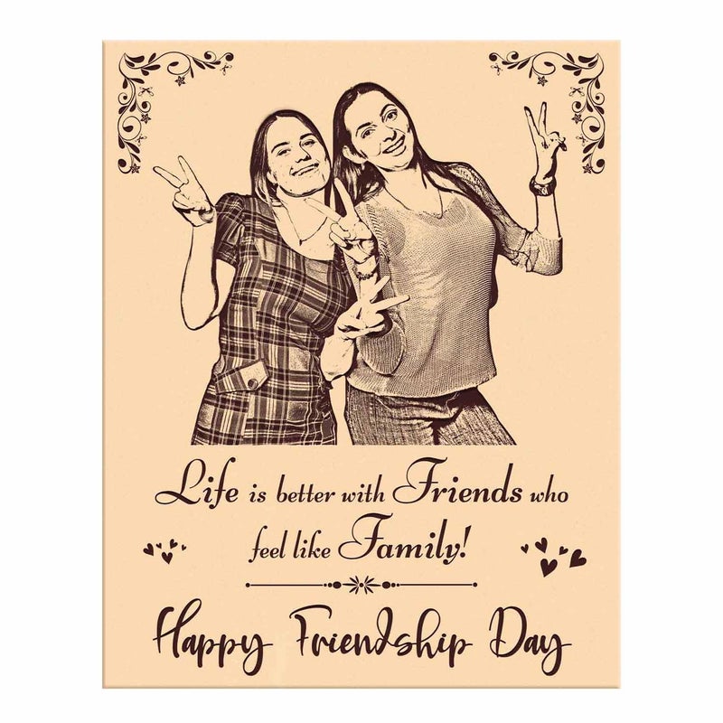 Gachwala Gachwala Customized Wooden Photo Frame Personalized Engraved Valentines Day Gift 5x4 Inch Unique Keepsake for Cherished Memories Special Occasions - Image 2