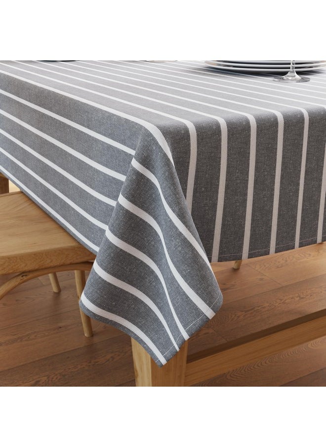 Encasa XO Cotton Rectangular Table Cloth For 6 Ft | (140X180 Cm) | Roma Grey Stripes | Dining Tablecloth For Decoration - pzsku/ZC5BB48AFA5891F9F7FE2Z/45/_/1738306172/bb295de9-4f72-4c9c-a9c7-3a8fb8c3287e