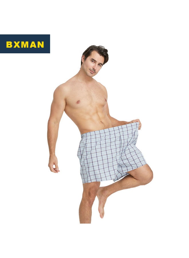 Bxman Extra Large Size Aladdin Pants Men's Underwear, Boxer Briefs, Pure Cotton Woven Loose Shorts, Ch900 Xxxxl - Image 2