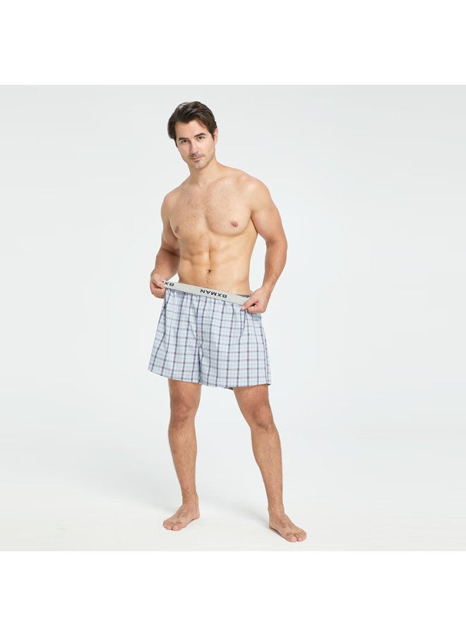 Bxman Extra Large Size Aladdin Pants Men's Underwear, Boxer Briefs, Pure Cotton Woven Loose Shorts, Ch900 Xxxxl - Image 1