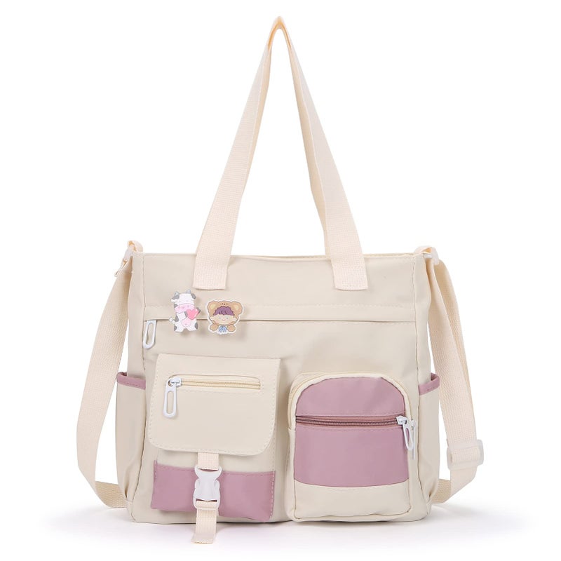 Phaoullzon Crossbody Cute Bag for Teens Kawaii Messenger Purse Nylon Shoulder Tote Bags - Image 1