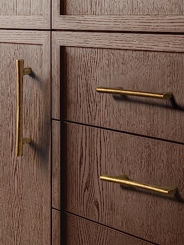 SORWDUERM Antique Brass Cabinet Handles 3.78" Hole Center Vintage Cabinet Pulls Retro Drawer Dresser Cupboard Wardrobe Furniture Hardware for Kitchen Bathroom and Bedroom Solid Zinc Alloy 10 Pack - Image 2