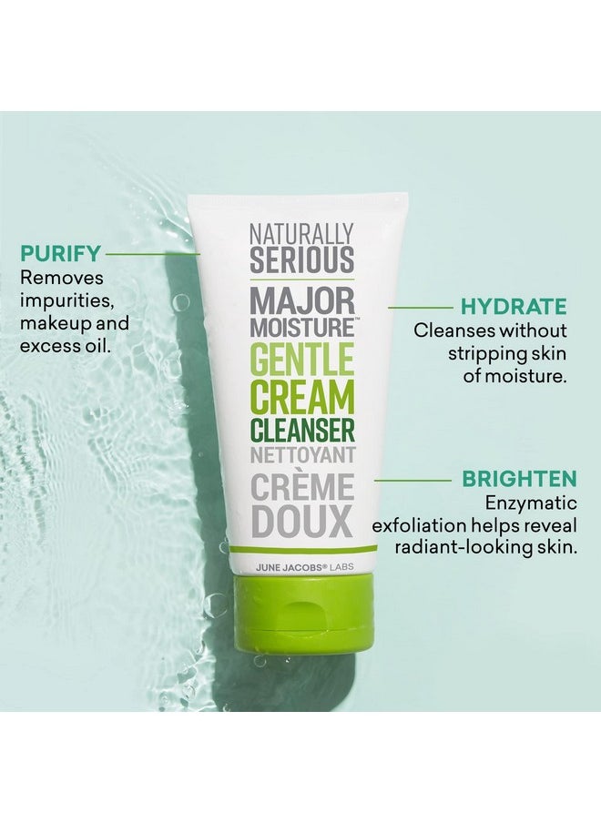 NATURALLY SERIOUS - | Major Moisture Gentle Cream Cleanser Hydrating Cleanser With Coconut Oil Makeupremoving Cleanser Vegetarian Skincare Crueltyfree Skincare - Image 1